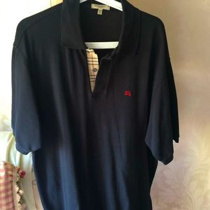 Men’s Burberry black polo